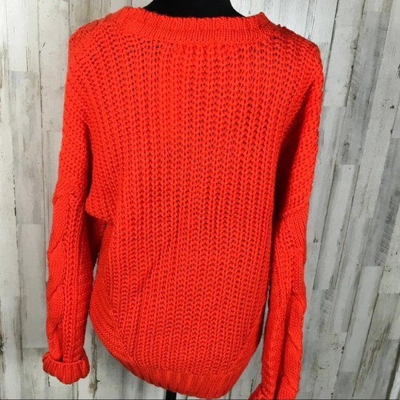 One A Nordstrom Mixed Knit Crew Neck Sweater M NWT - Picture 5 of 6